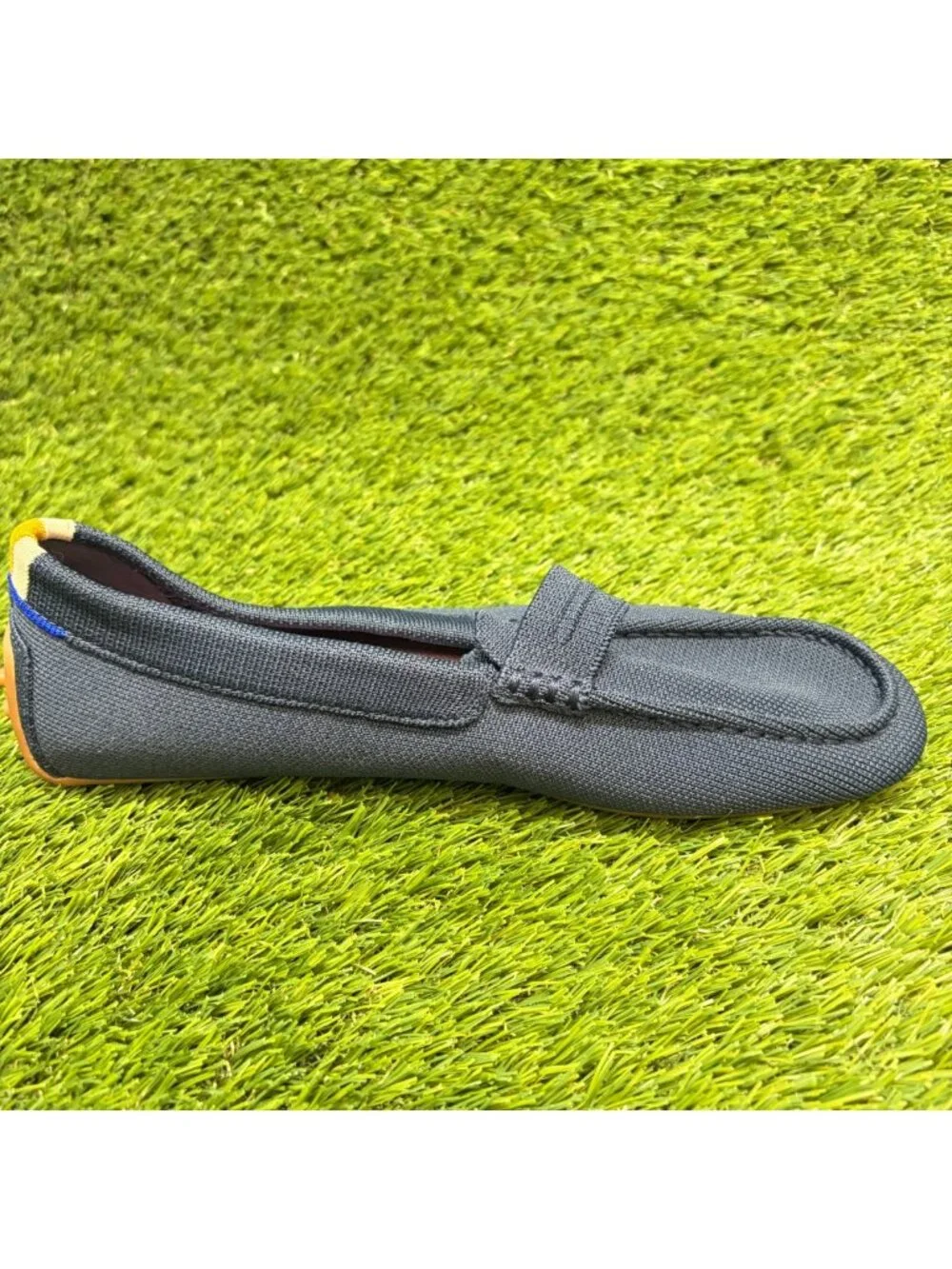 Rothy's The Driver Womens Size 9.5 Blue Casual Walking Slip On Loafer Shoes
